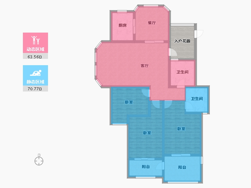 山东省-德州市-外海江南水郡-128.40-户型库-动静分区