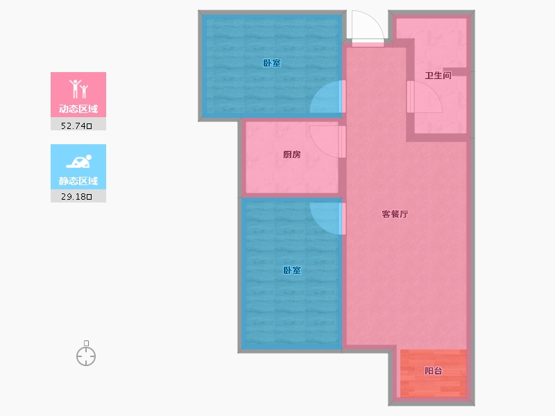 山东省-烟台市-天赐椿城一期-73.01-户型库-动静分区