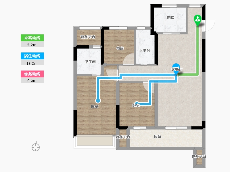 浙江省-绍兴市-和成未来派-85.07-户型库-动静线