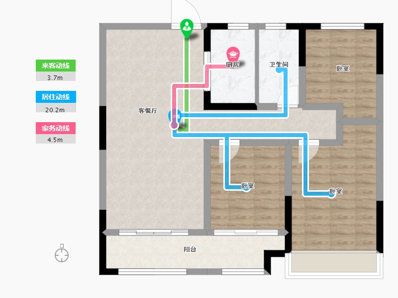 宁夏回族自治区-银川市-三沙源国际生态文化旅游度假区-86.14-户型库-动静线