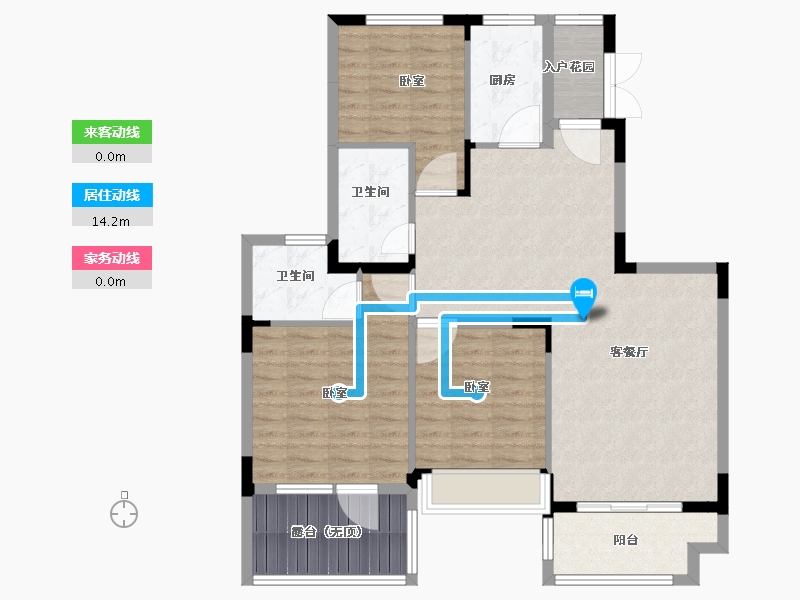 河南省-郑州市-恒大山水城-102.39-户型库-动静线