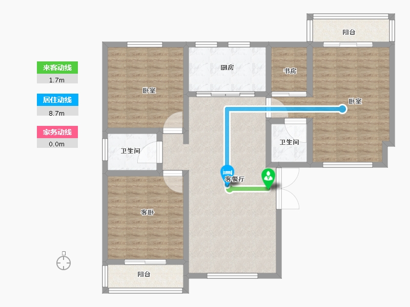 河南省-焦作市-浙商城市之星-106.26-户型库-动静线