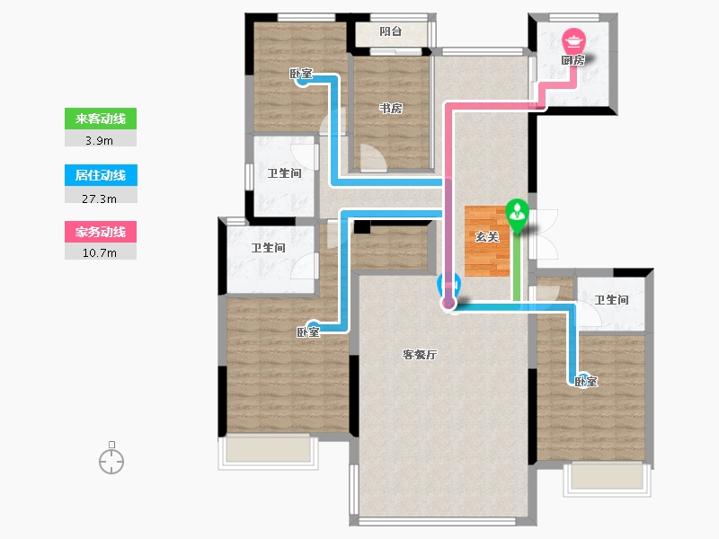 河南省-郑州市-正商丰华上境-132.44-户型库-动静线