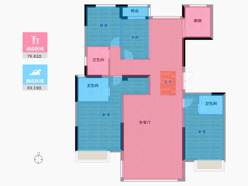 河南省-郑州市-正商丰华上境-132.44-户型库-动静分区