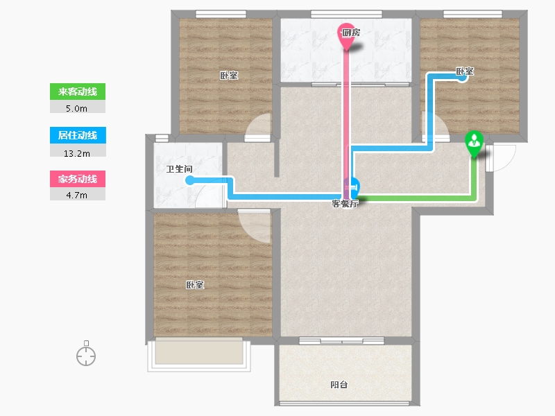 河南省-安阳市-光明嘉苑-98.82-户型库-动静线