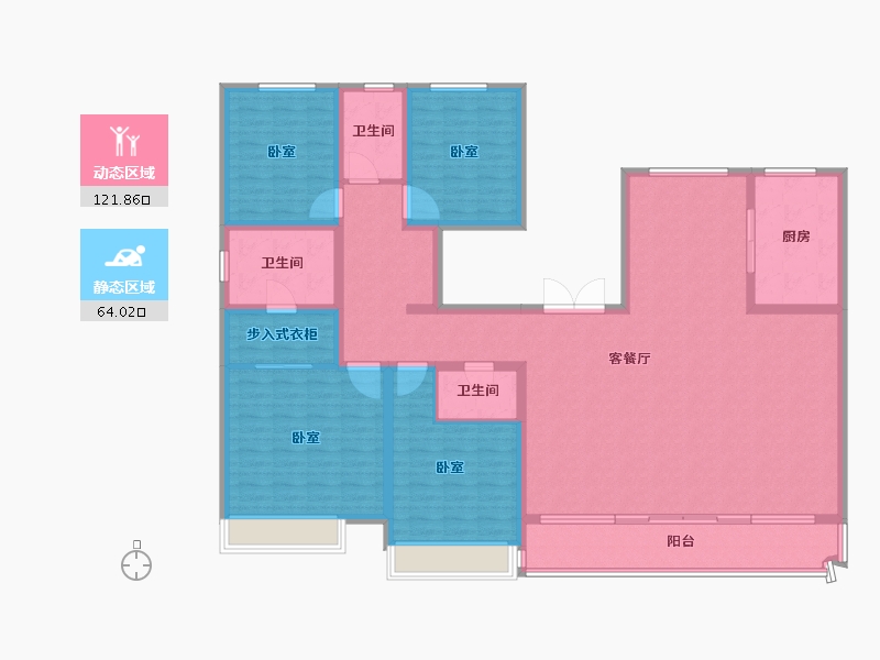 山东省-济南市-舜山府-168.00-户型库-动静分区