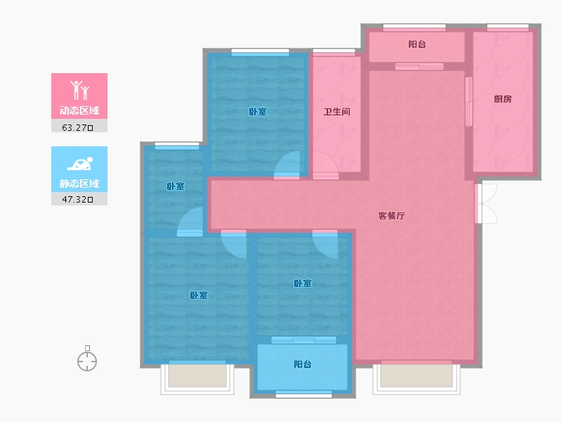 山东省-滨州市-金城国际-98.00-户型库-动静分区