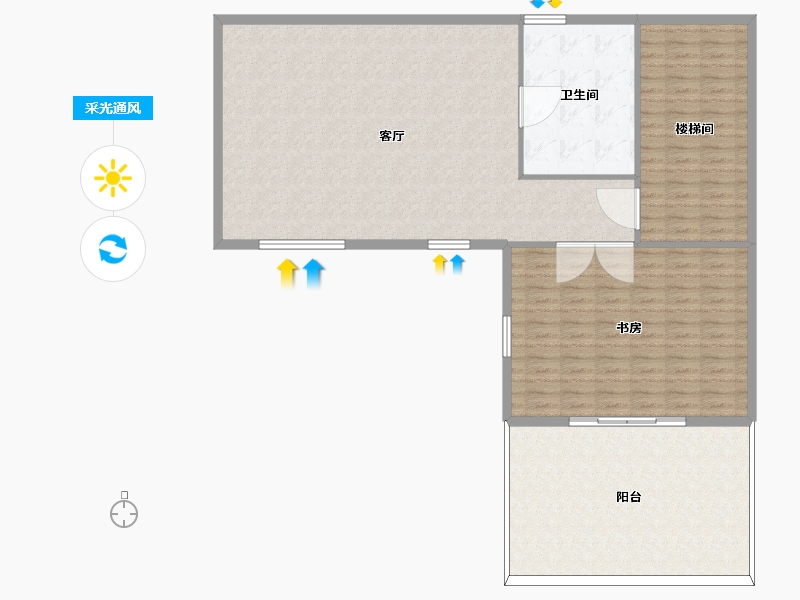 山东省-烟台市-万科御龙山住宅-146.00-户型库-采光通风