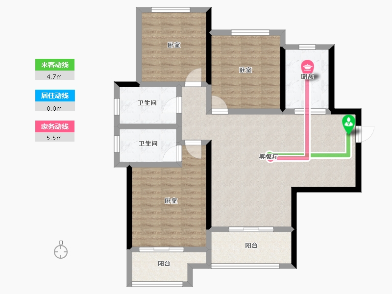 河南省-郑州市-佳源·名门橙邦-98.01-户型库-动静线