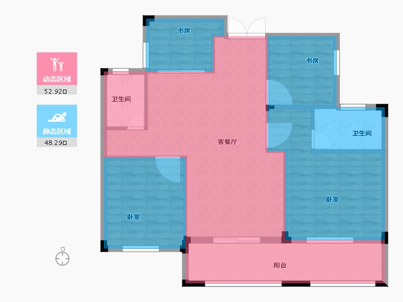 浙江省-绍兴市-瑞泽家园-92.02-户型库-动静分区