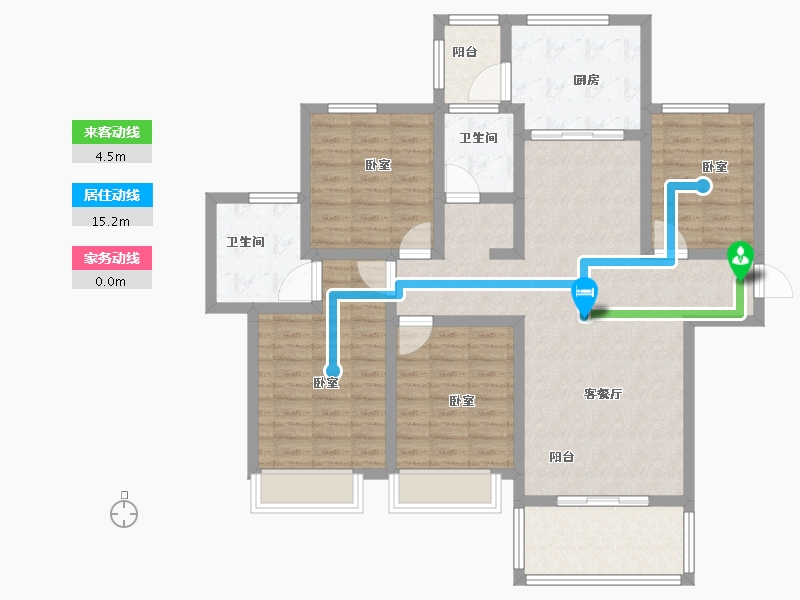 河南省-新乡市-靖业格林小镇-112.58-户型库-动静线