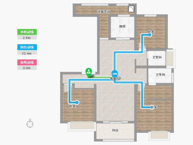 河南省-洛阳市-腾飞花园-111.00-户型库-动静线