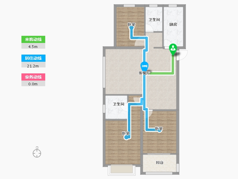 河南省-安阳市-尚书府-104.00-户型库-动静线