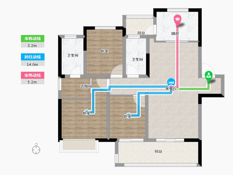 河南省-郑州市-国控云庭-102.00-户型库-动静线