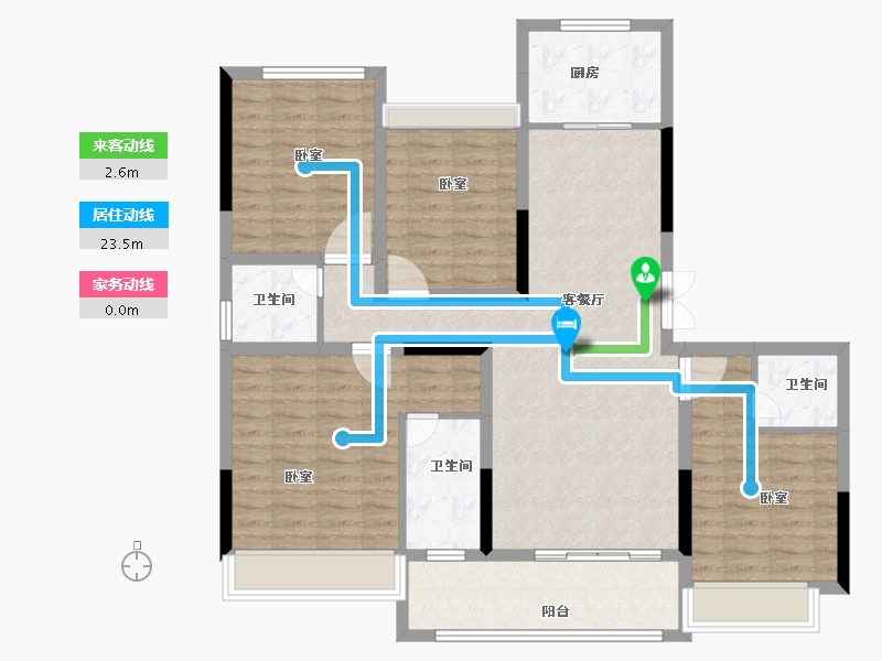 浙江省-绍兴市-永利天泽府-112.00-户型库-动静线