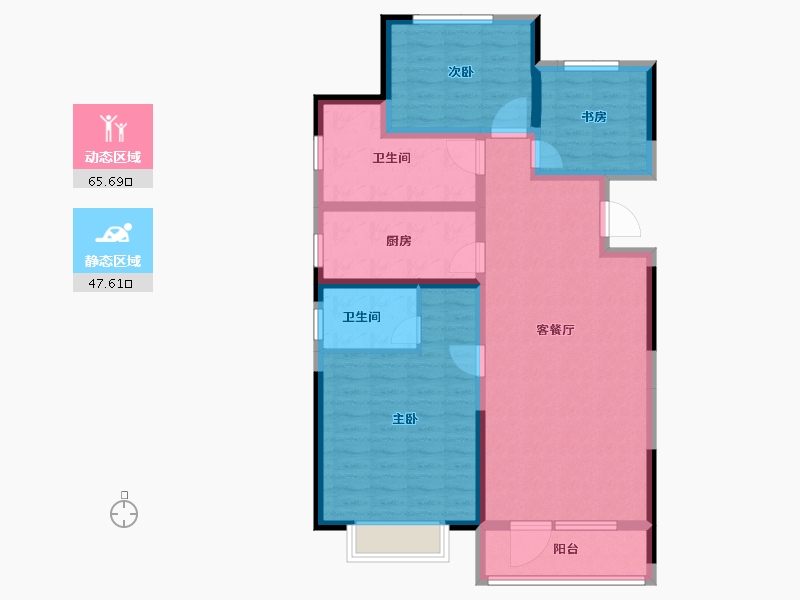 山东省-青岛市-泰山华府-101.00-户型库-动静分区