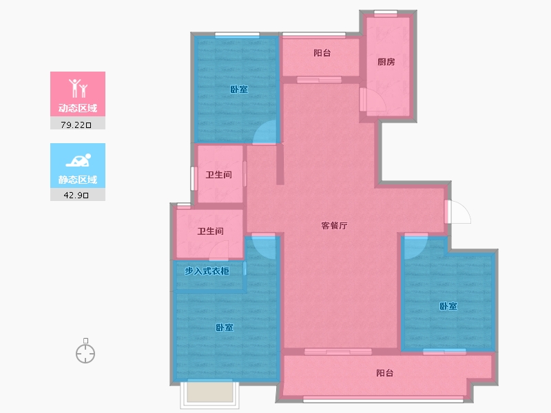 河南省-洛阳市-夏都水岸-109.00-户型库-动静分区