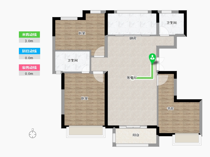 山东省-德州市-红烨・一品-109.00-户型库-动静线