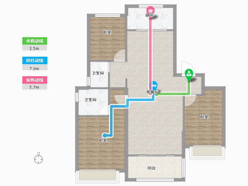 河南省-安阳市-立成桃源艺境-103.00-户型库-动静线