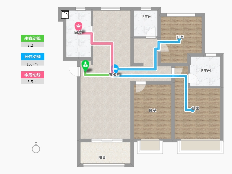 河南省-郑州市-天伦城-95.00-户型库-动静线