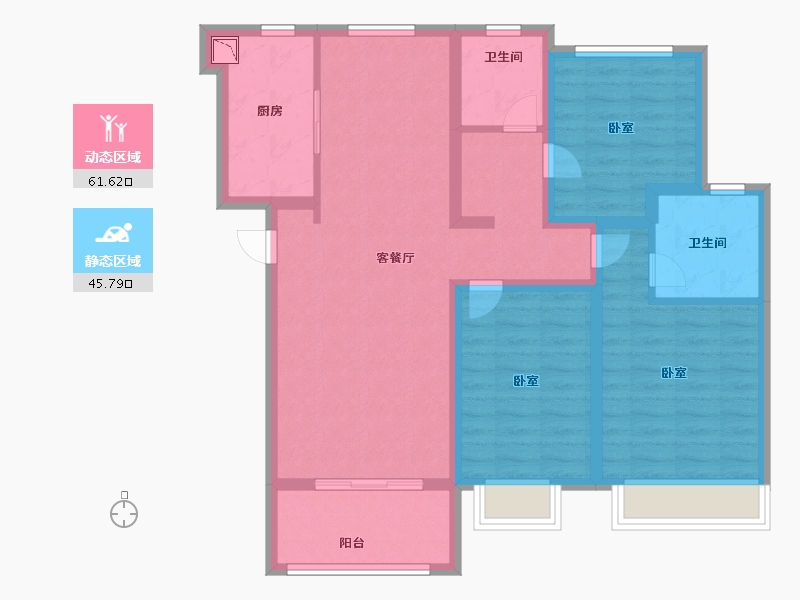 河南省-郑州市-天伦城-95.00-户型库-动静分区