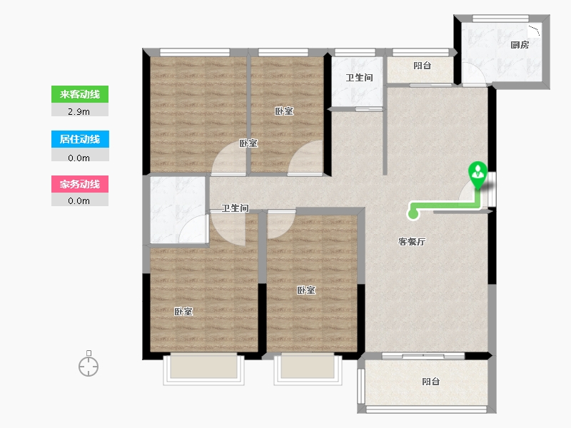 河南省-洛阳市-尚品1号-114.14-户型库-动静线