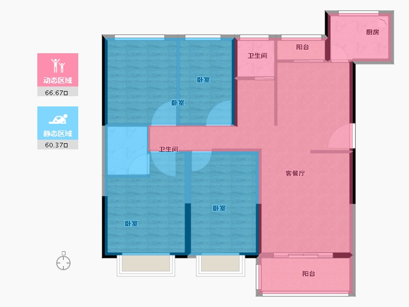 河南省-洛阳市-尚品1号-114.14-户型库-动静分区