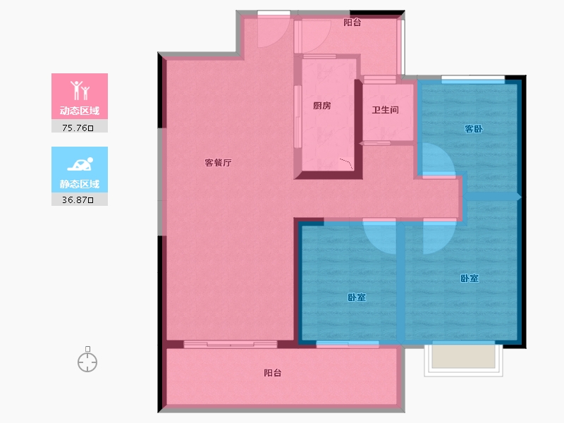 河南省-洛阳市-尚品1号-100.42-户型库-动静分区