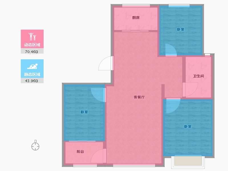 山东省-滨州市-中盛国府-104.00-户型库-动静分区