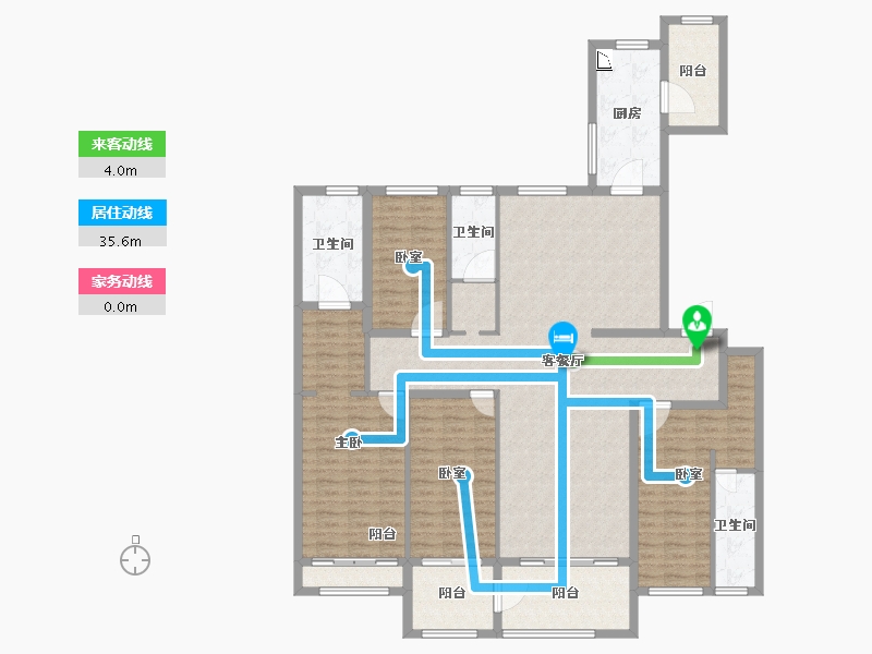 山东省-滨州市-京博·翡王府-159.71-户型库-动静线