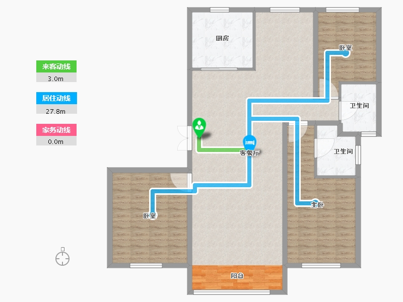 山东省-滨州市-华筑中海壹號-135.90-户型库-动静线