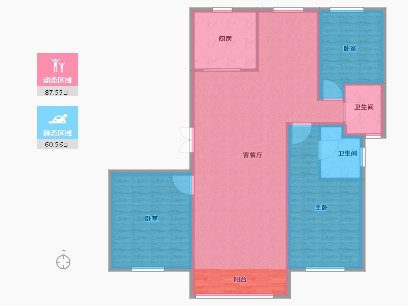 山东省-滨州市-华筑中海壹號-135.90-户型库-动静分区