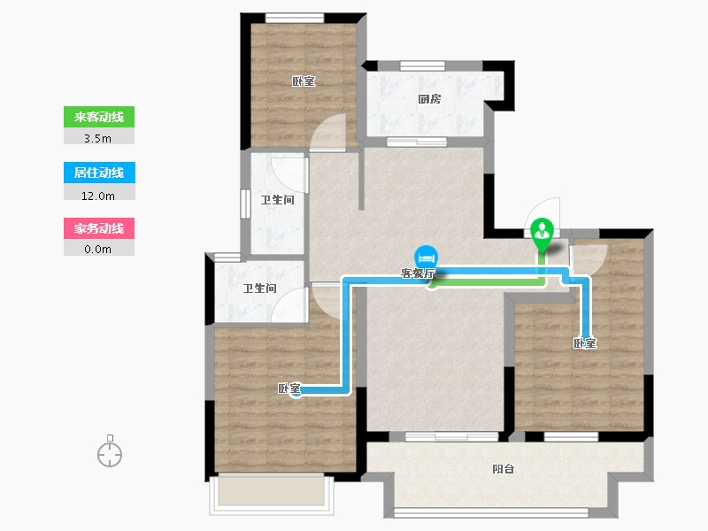 河南省-洛阳市-建业中州上院-90.04-户型库-动静线