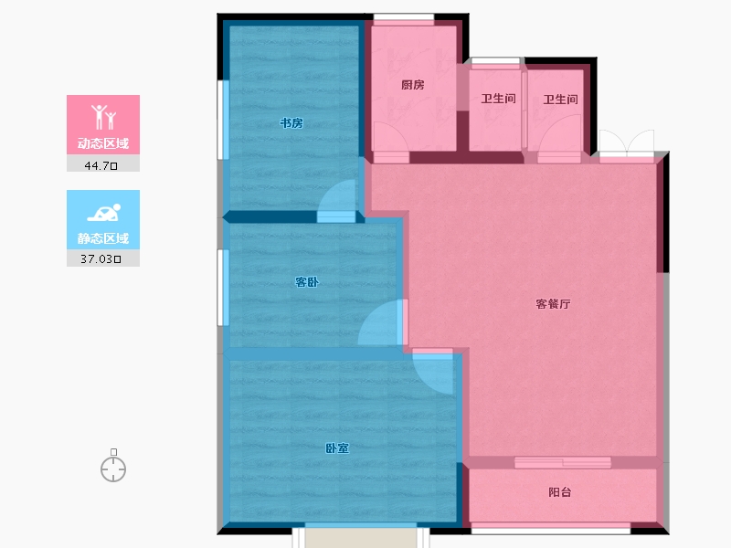 河南省-焦作市-浙商城市之星-72.44-户型库-动静分区