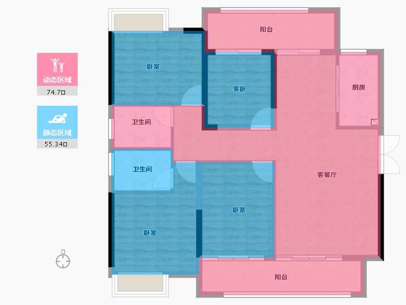 河南省-焦作市-和诚外滩II期-118.22-户型库-动静分区