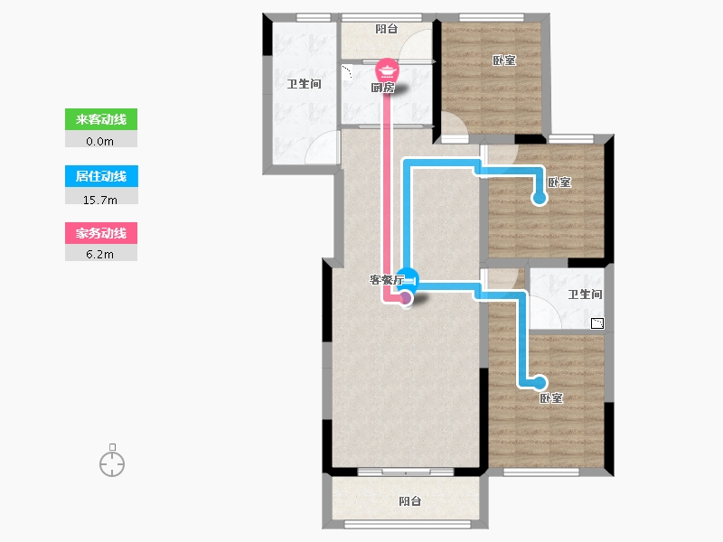 河南省-洛阳市-洛浦金苑-97.81-户型库-动静线