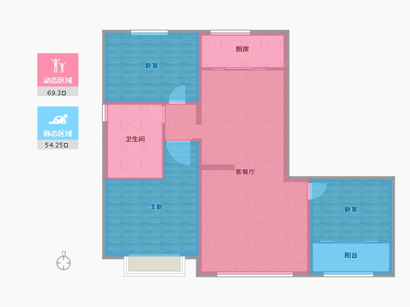 山东省-滨州市-运通嘉苑-112.00-户型库-动静分区