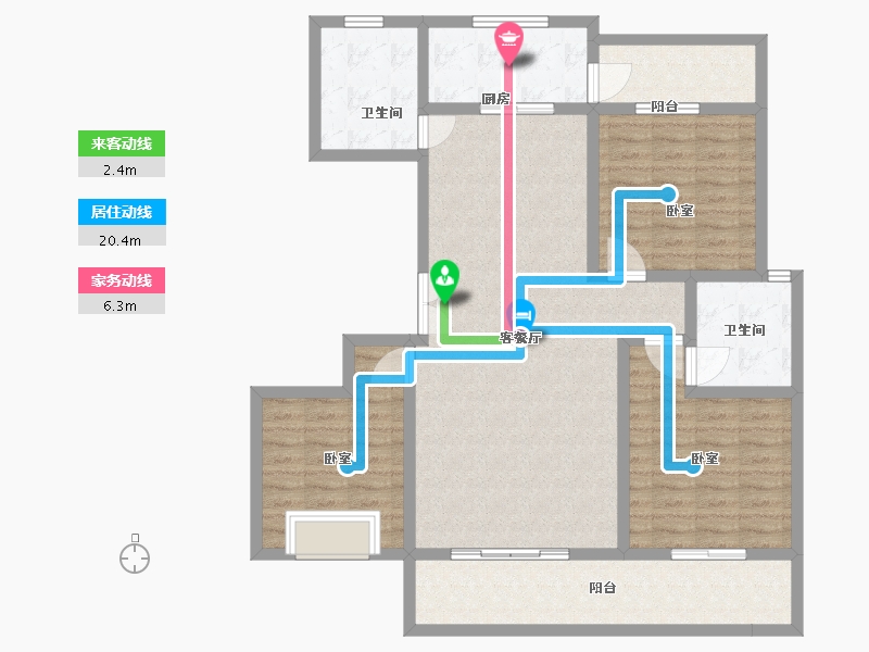 河南省-洛阳市-世纪龙城-117.43-户型库-动静线