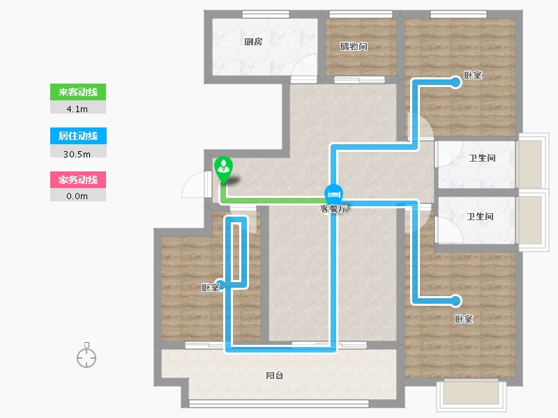 河南省-洛阳市-夏都水岸-110.21-户型库-动静线