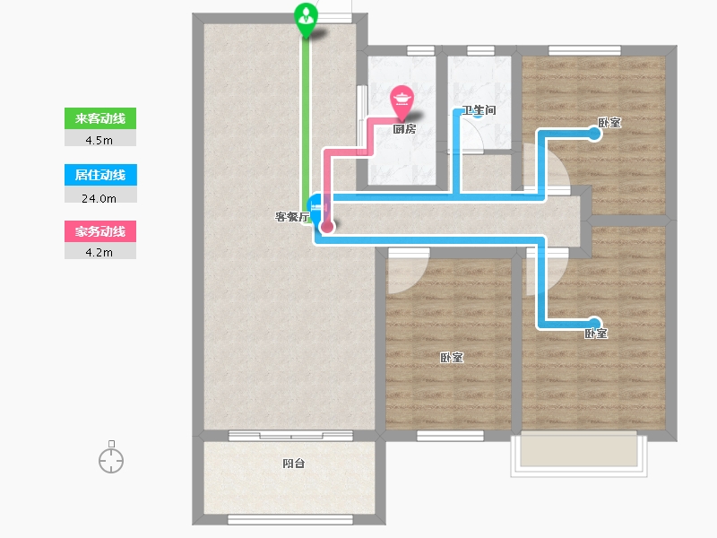 河南省-安阳市-国宾府-100.58-户型库-动静线