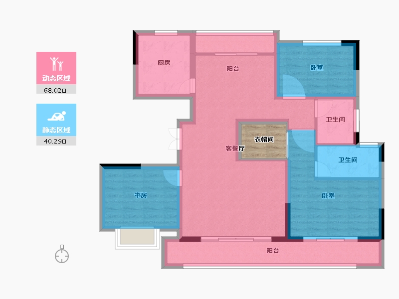 河南省-郑州市-正弘中岳城-100.00-户型库-动静分区