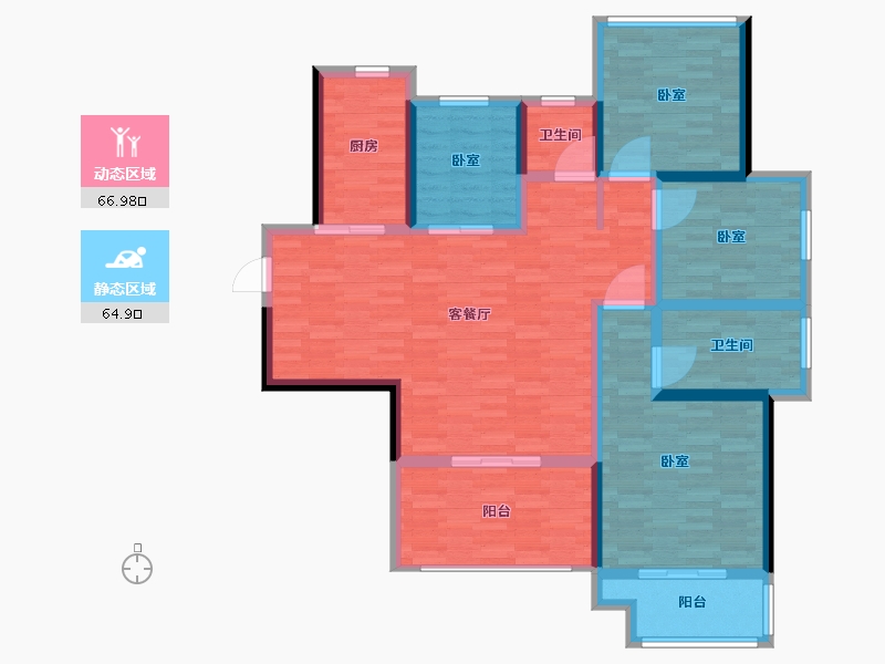 河南省-郑州市-佳源·名门橙邦-118.00-户型库-动静分区