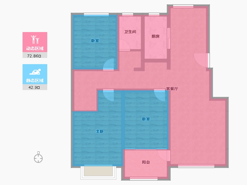 山东省-滨州市-玉泰未来城-103.42-户型库-动静分区