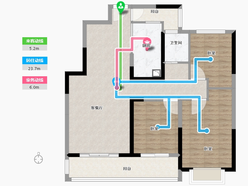 河南省-洛阳市-尚品1号-99.19-户型库-动静线