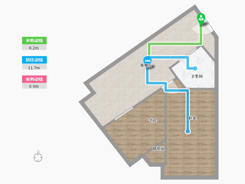 河南省-郑州市-康桥铂舍-64.97-户型库-动静线