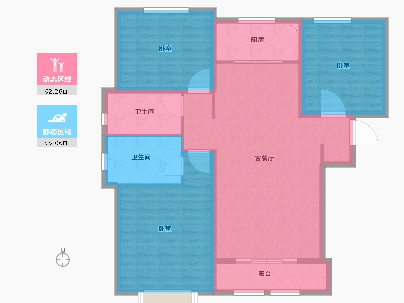 河南省-焦作市-中嘉美景-106.00-户型库-动静分区