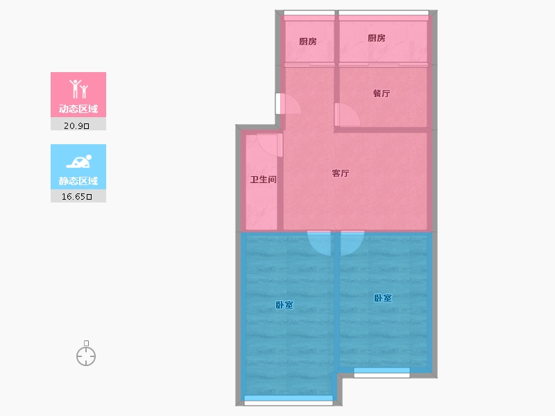 河南省-郑州市-华信米克空间-33.00-户型库-动静分区