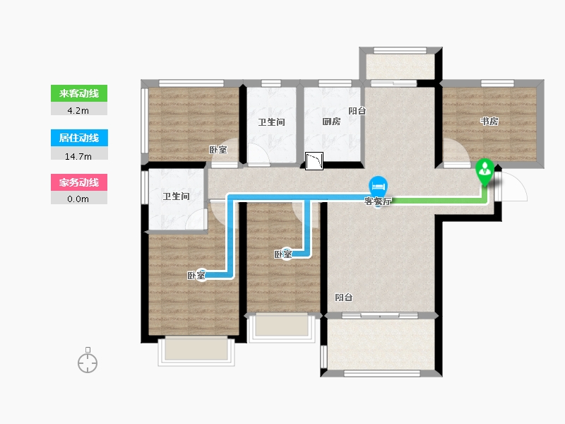 河南省-郑州市-信保·春风十里-102.20-户型库-动静线