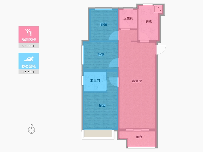 河南省-郑州市-天伦城-91.01-户型库-动静分区