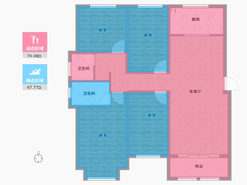 河南省-焦作市-中嘉美景-124.00-户型库-动静分区